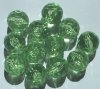 12 20mm Acrylic Faceted Light Green